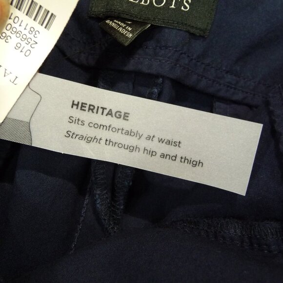 TALBOTS SIZE 8 WIDE LEG CROP CAPRIS NAVY BLUE - Picture 8 of 11